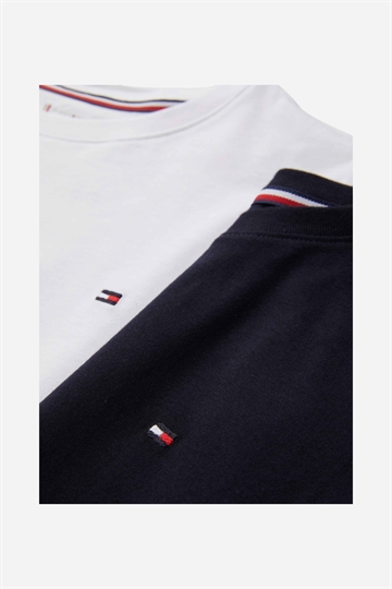 Tommy Hilfiger 2 PK SS TEE - Ökenhimmel/vit